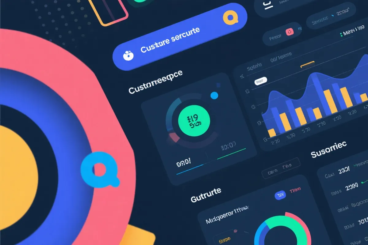 客户支持与数据服务示意